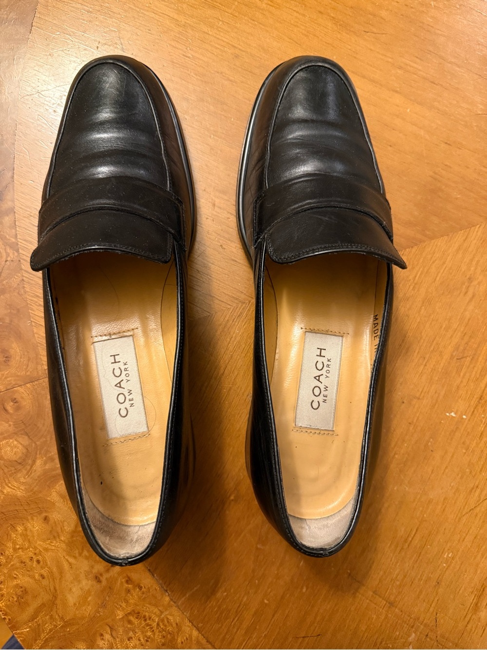 Coach women’s loafer leather